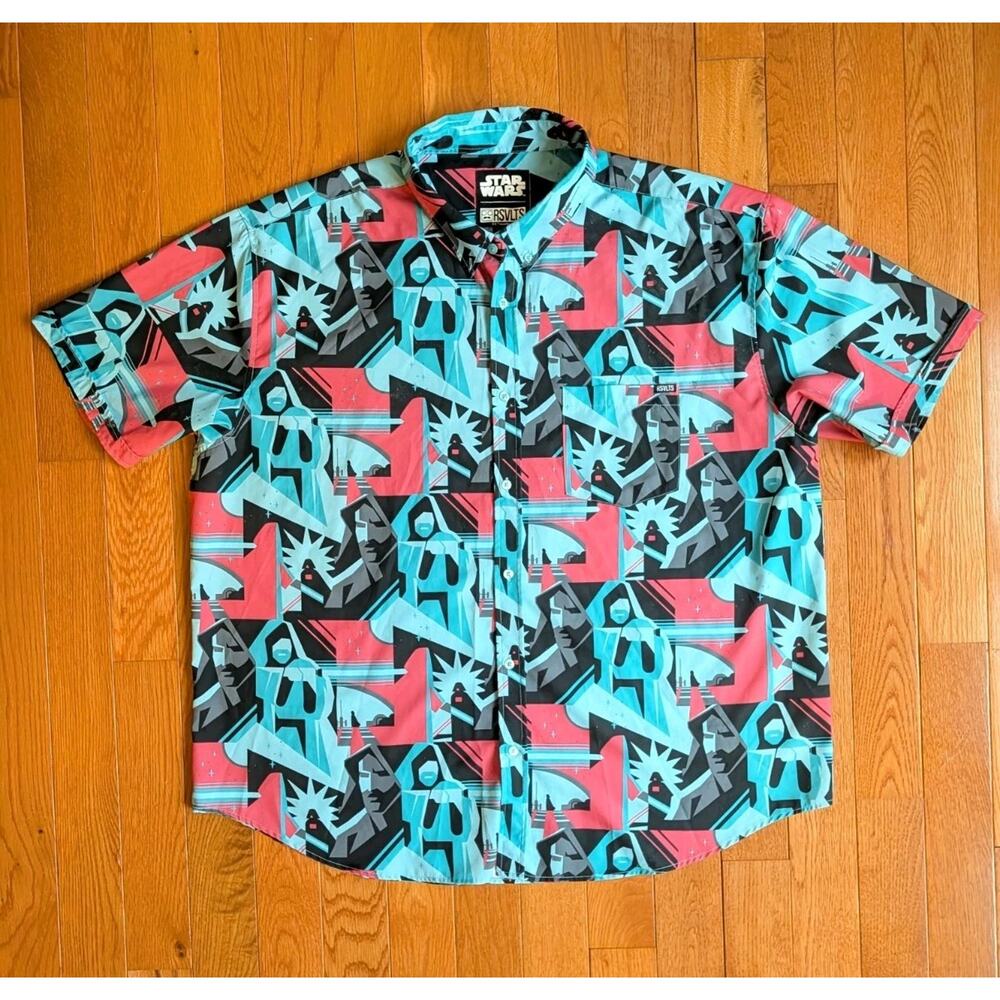 RSVLTS Star Wars Tale of Two Jedi KUNUFLEX Short Sleeve Shirt 3XL